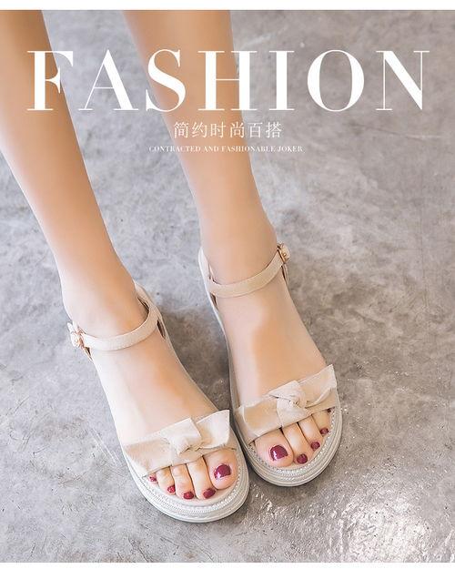 罗马厚底女网红凉鞋图